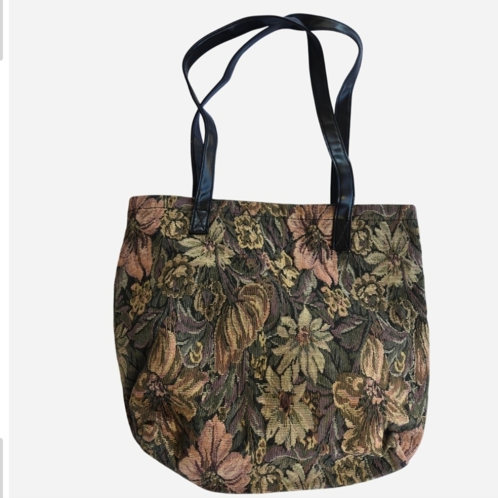 Vintage Style Floral Tapestry Boho Style Tote Bag Whimsigoth